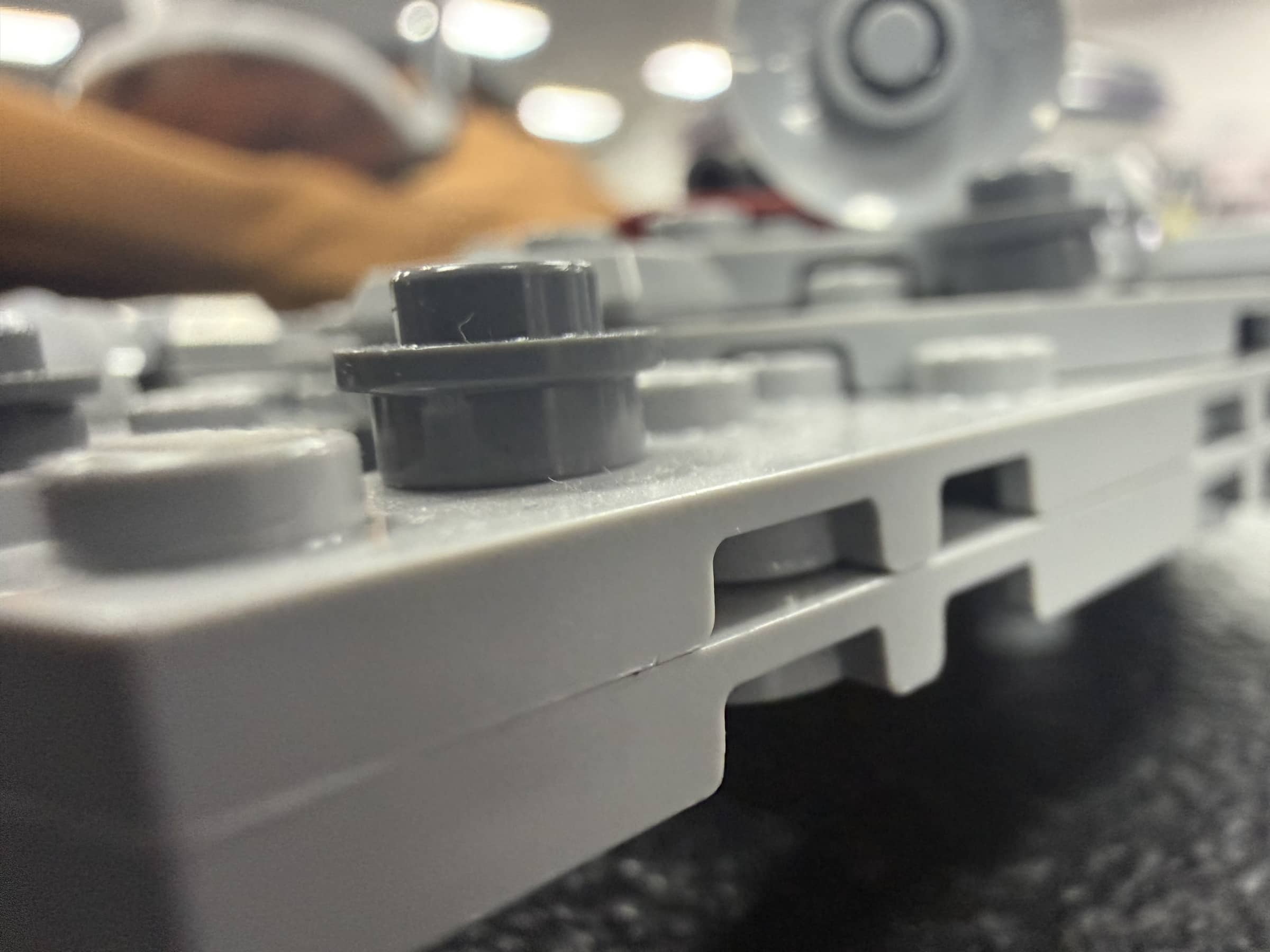 Close view of a game card held during the visit.