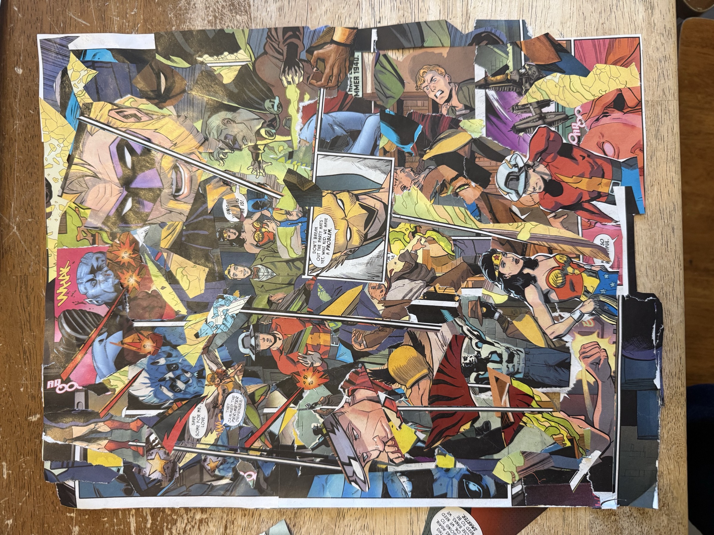 Primary evolution-state image of JSA collage with stabilized central axis.